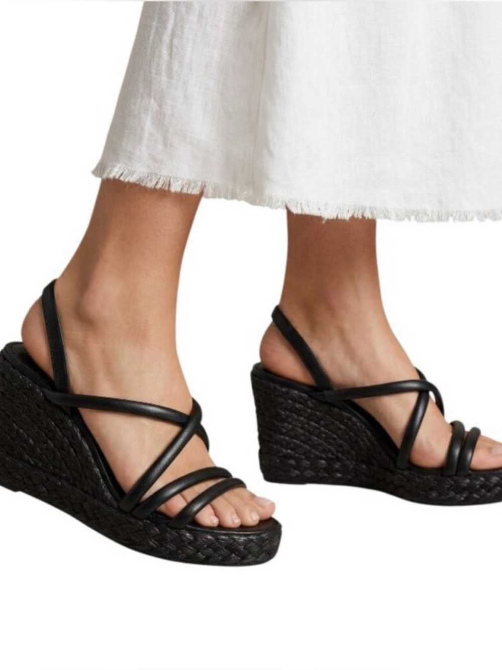 Sanctuary Black Wedge Sandals